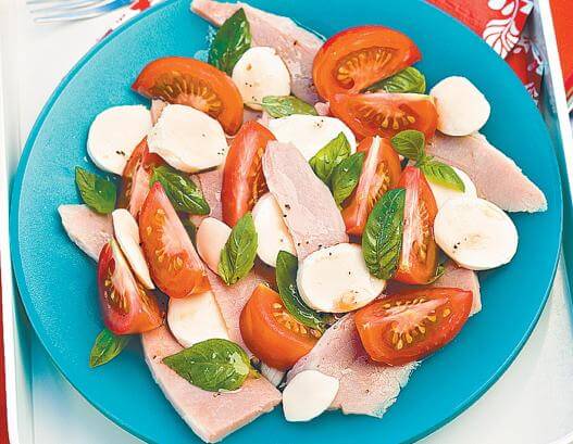 Salade de Mozzarella et jambon