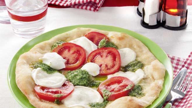 Pizza Tricolore avec Mozzarella di Bufala