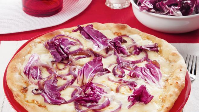 Pizza con radicchio rosso