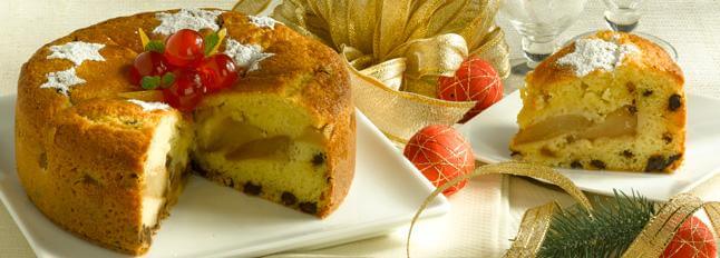 Gâteau aux poires et pépites de chocolat