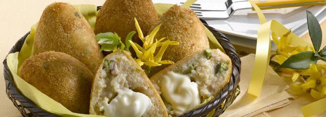 Croquettes d’asperges et jambon fumé