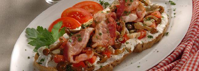 Bruschetta mit Pilzen