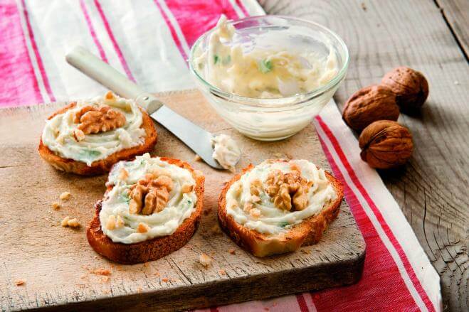 Bruschetta mit Gorgonzola-Creme