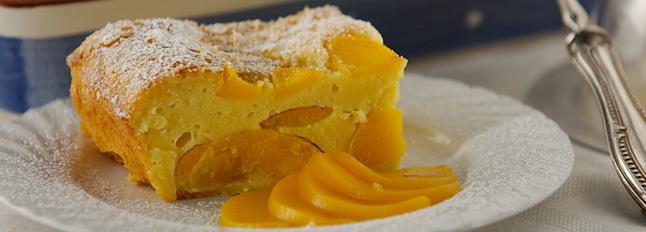 Clafoutis di pesche