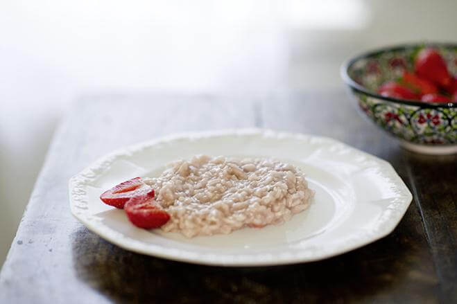 Risotto aux fraises