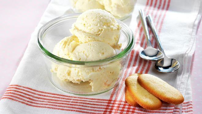 Gelato alla vaniglia e mascarpone