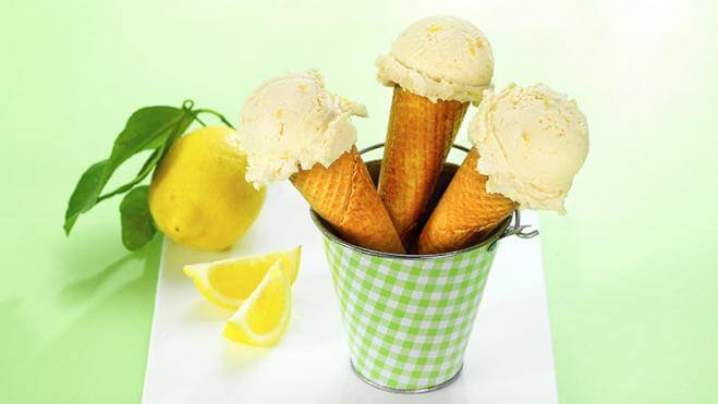 Gelato al limone e mascarpone