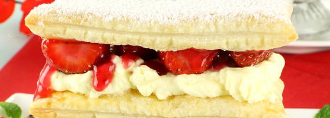 « Millefeuille » aux fraises