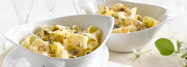 Pappardelle mit Mascarpone-Creme und Trüffel