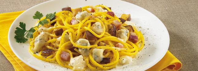 Pasta alle melanzane e gorgonzola