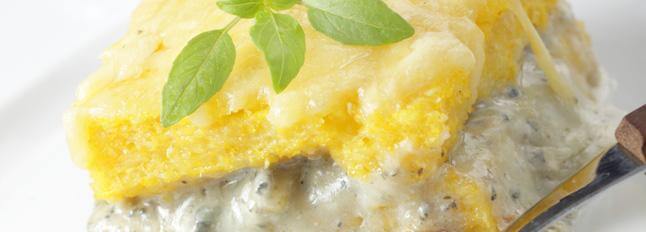 Polenta con gorgonzola cremoso