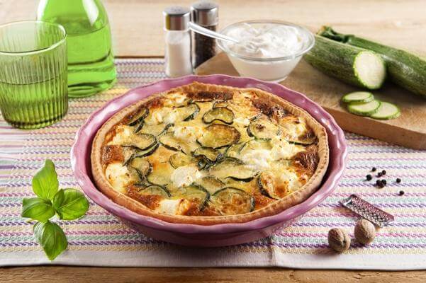 Quiche con zucchine e ricotta