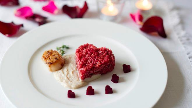 Randen-Risotto mit Prosecco und Jakobsmuscheln