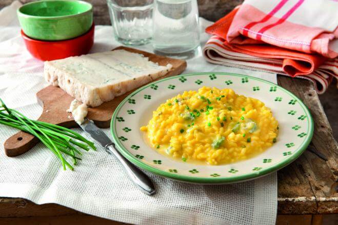 Risotto mit Safran und Gorgonzola D.O.P.