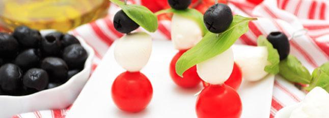 Brochette de Mozzarella et olives