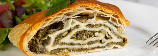 Strudel al Bel Paese e spinaci