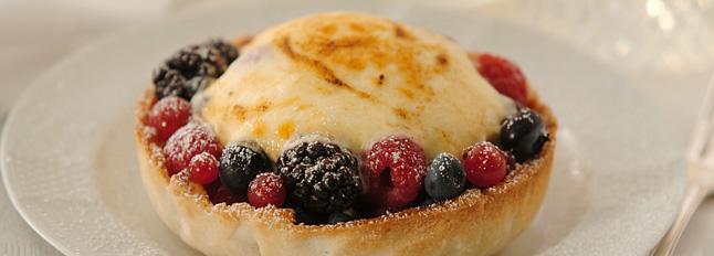 Tartelettes gratinées aux baies des bois