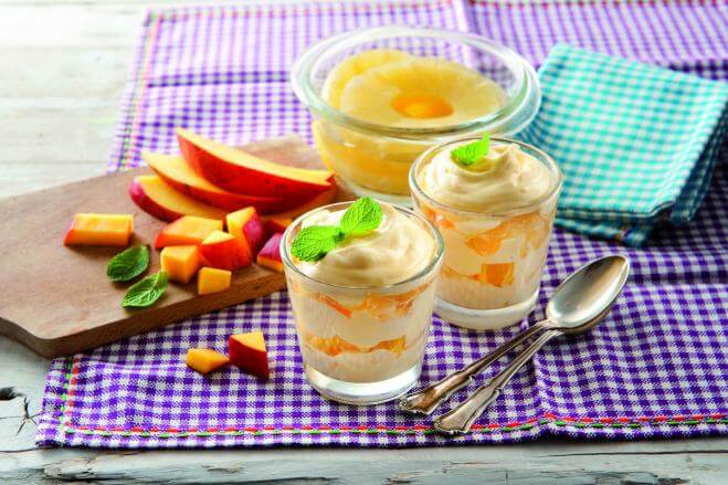 Tiramisù mango e ananas