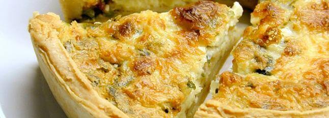 Quiche au Galbanino et aux fleurs de citrouille