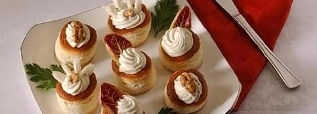 Vol-au-vent mit Gorgonzola