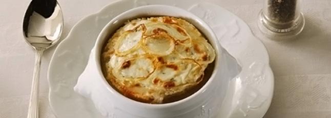 Zuppa di cipolle gratinate