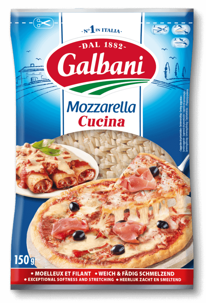 Galbani Mozzarella Cucina, gerieben, 150 g