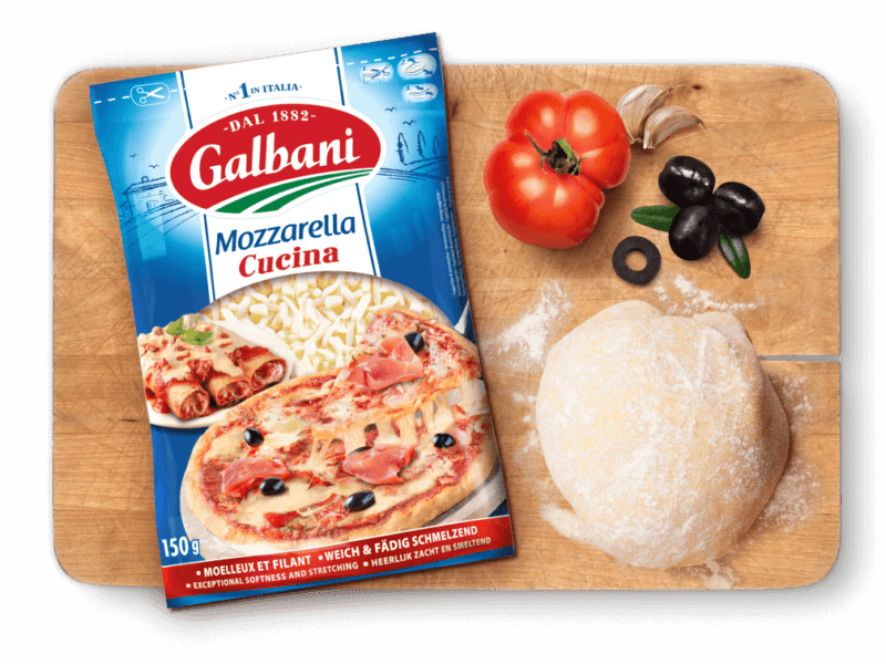 Mozzarella Cucina râpée 150g Galbani in situ