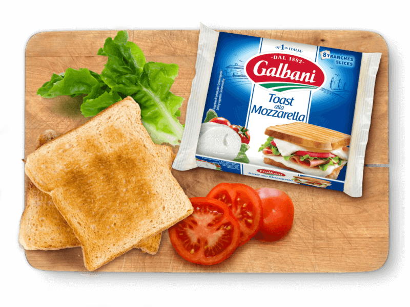 Galbani Toast alla Mozzarella, 150 g in situ