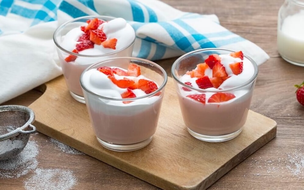 Parfait au mascarpone et aux fraises