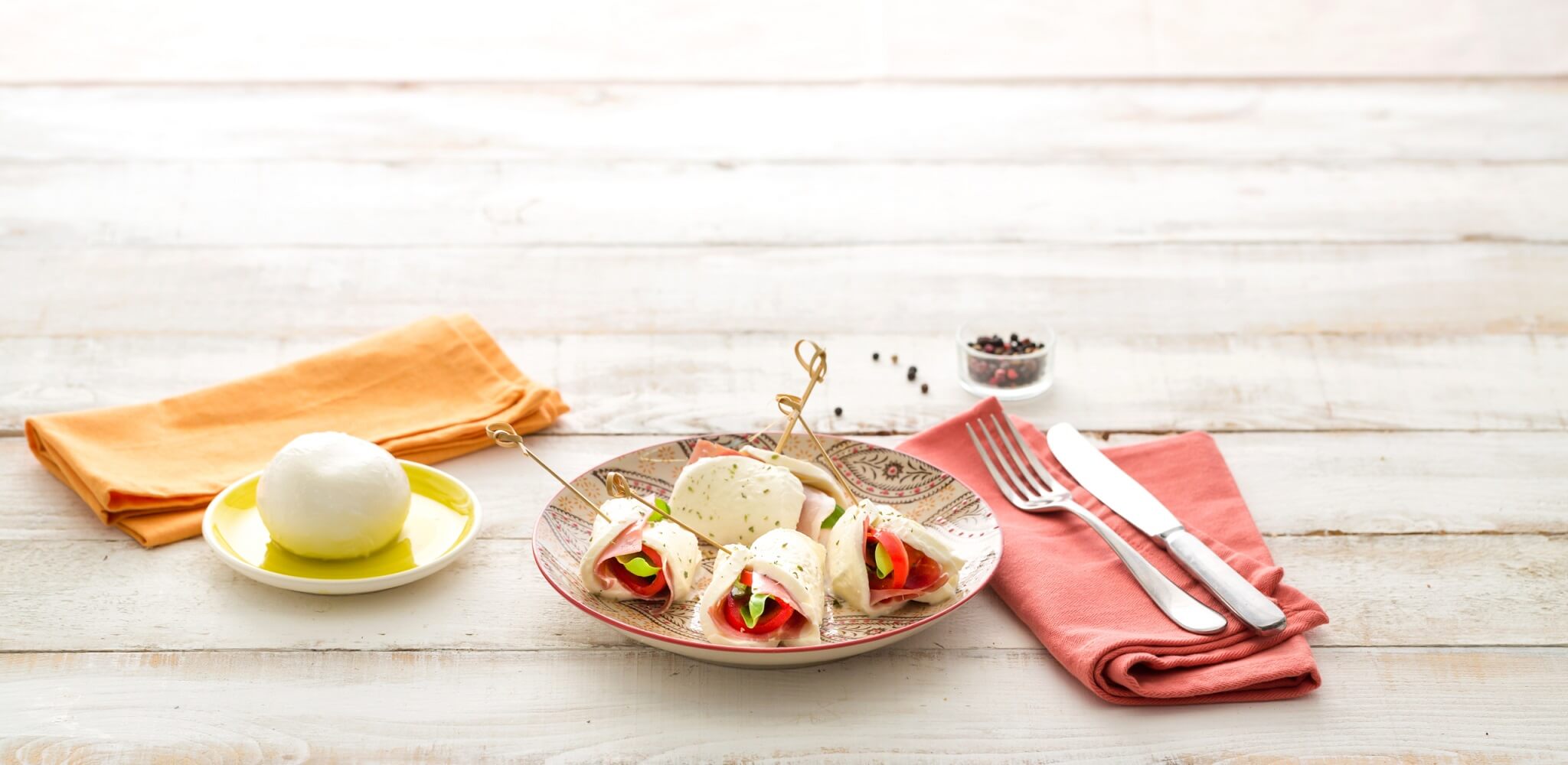 Rezept Mozzarella di latte di Bufala gefüllt mit Prosciutto