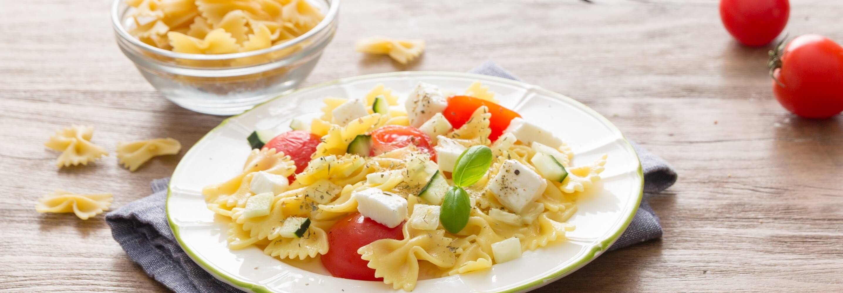 Sommerlicher Pastasalat