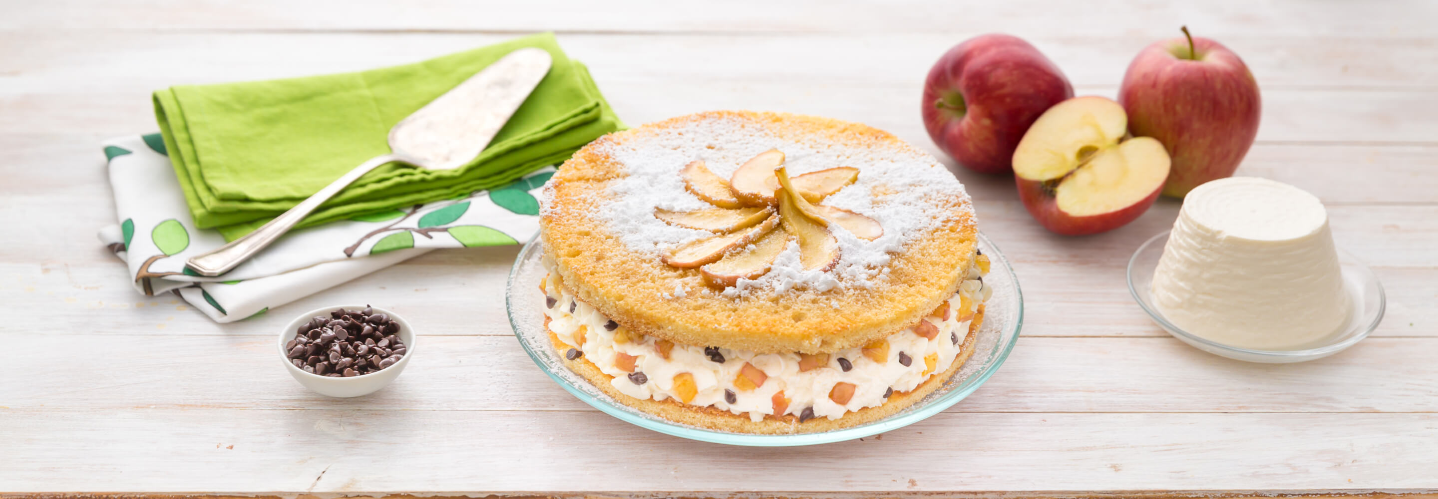 Gâteau pommes-ricotta