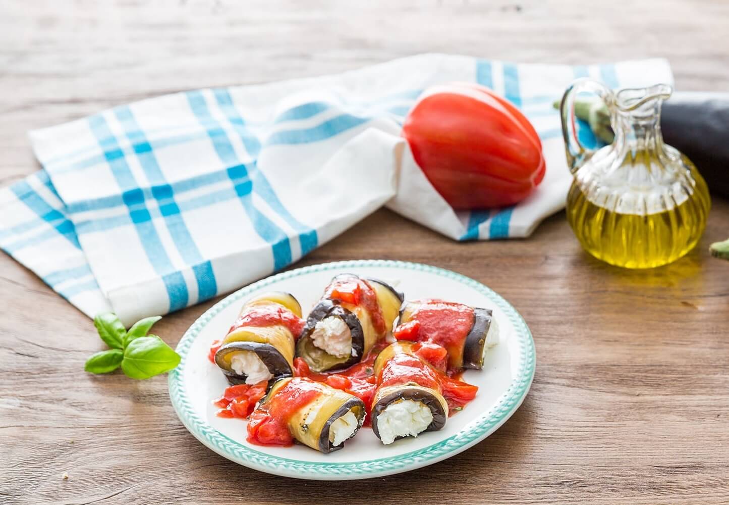 Aubergines grillées à la ricotta