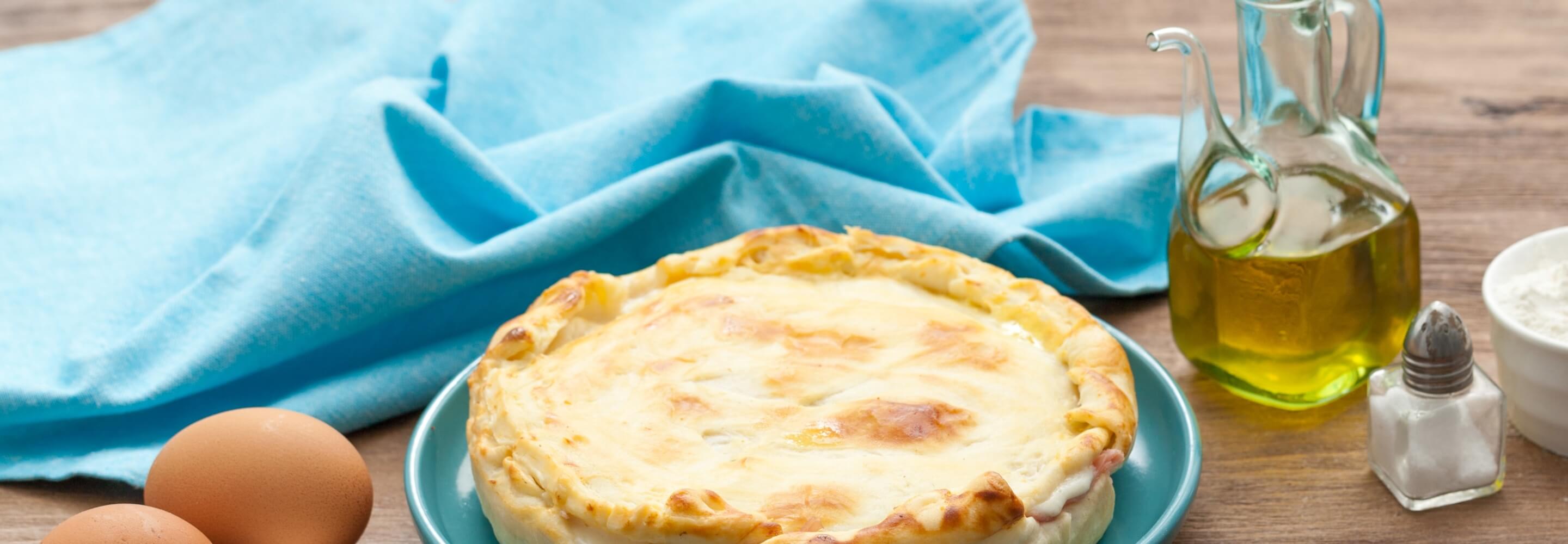 Quiche mit Schincken und Mozzarella