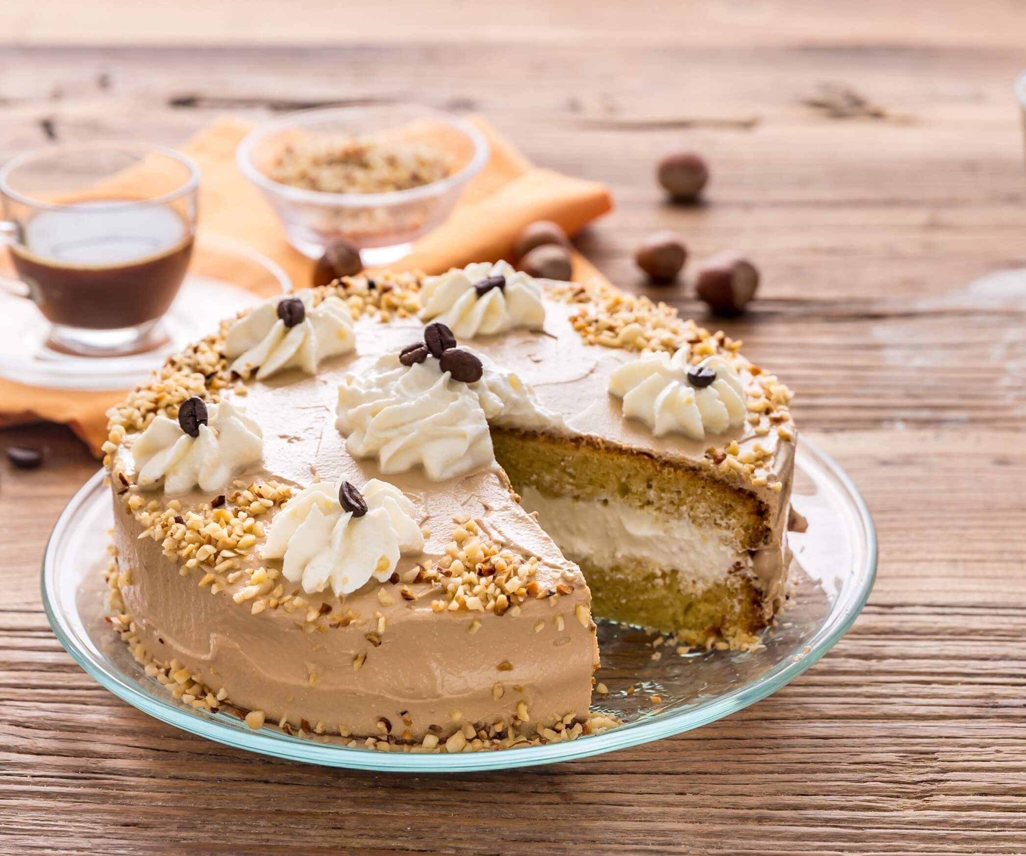 Mokka Walnuss Torte - Rezepte Suchen