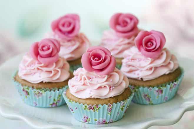 Cupcakes en rose