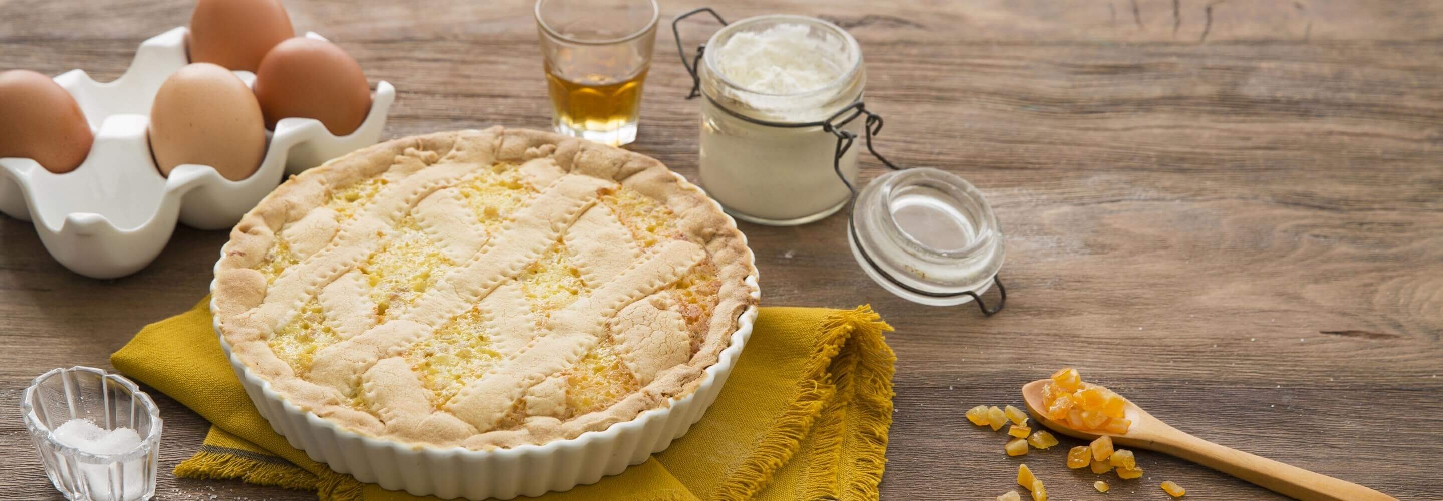 Pastiera Napoletana mit Ricotta (Ostertorte)