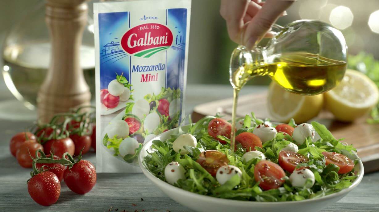 Salade roquette, tomates cerises et Mozzarella Mini