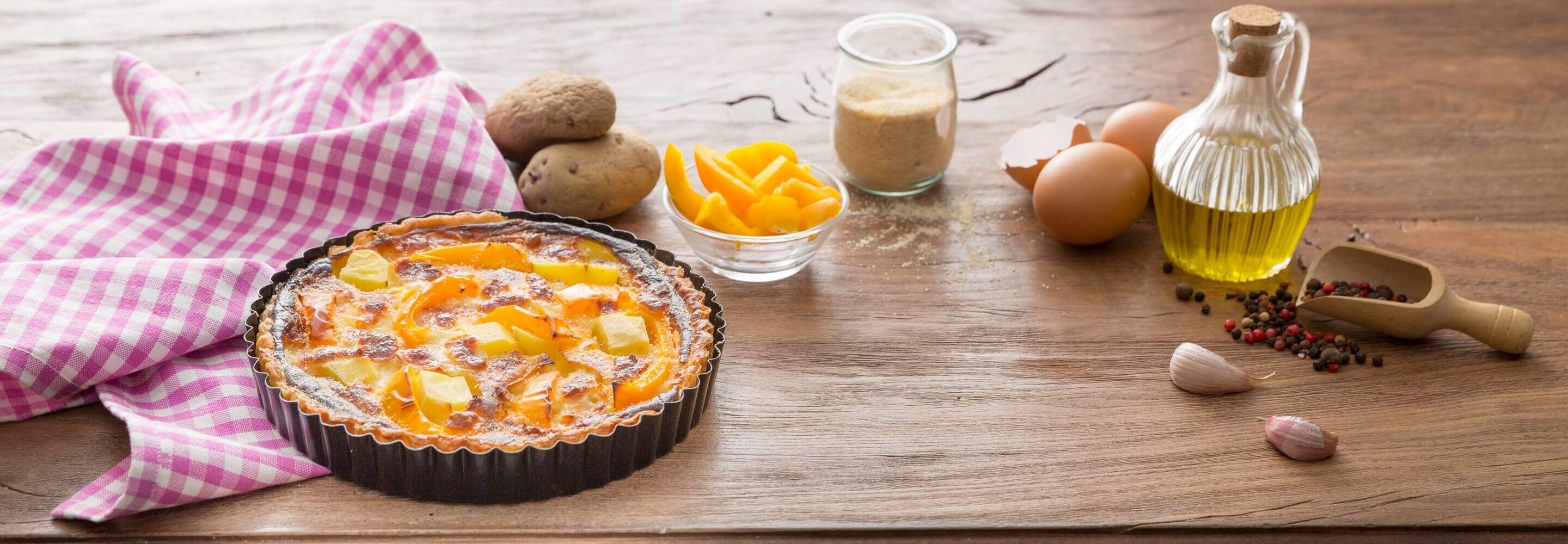 Quiche poivron et pomme de terre