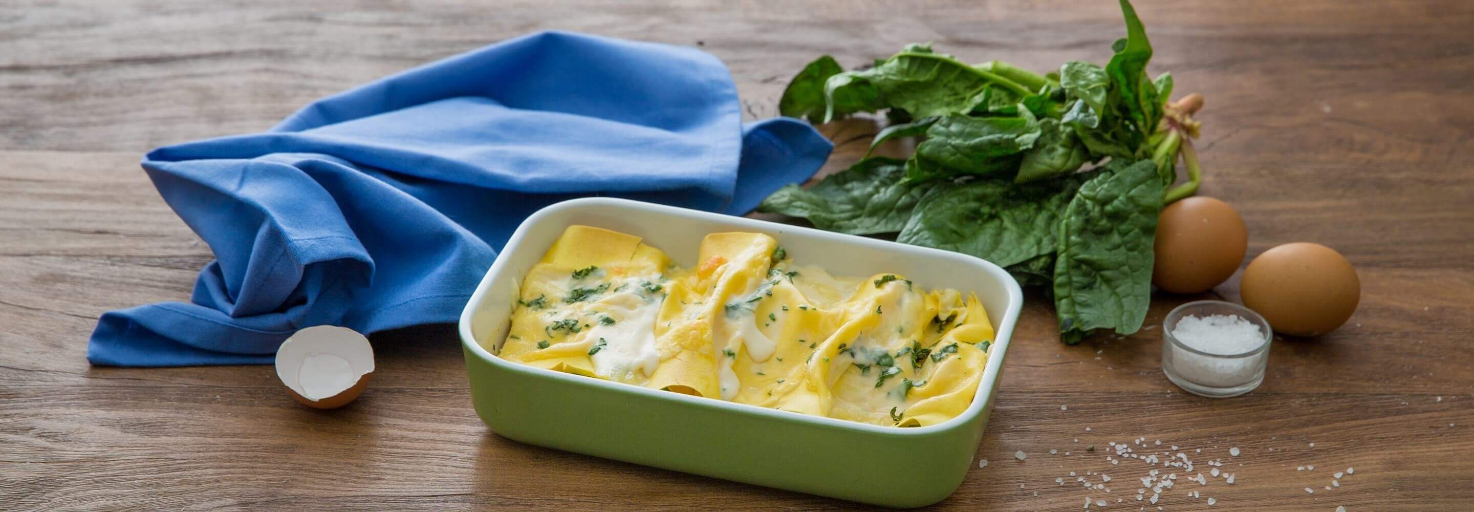 Cannelloni mit Ricotta und Spinat