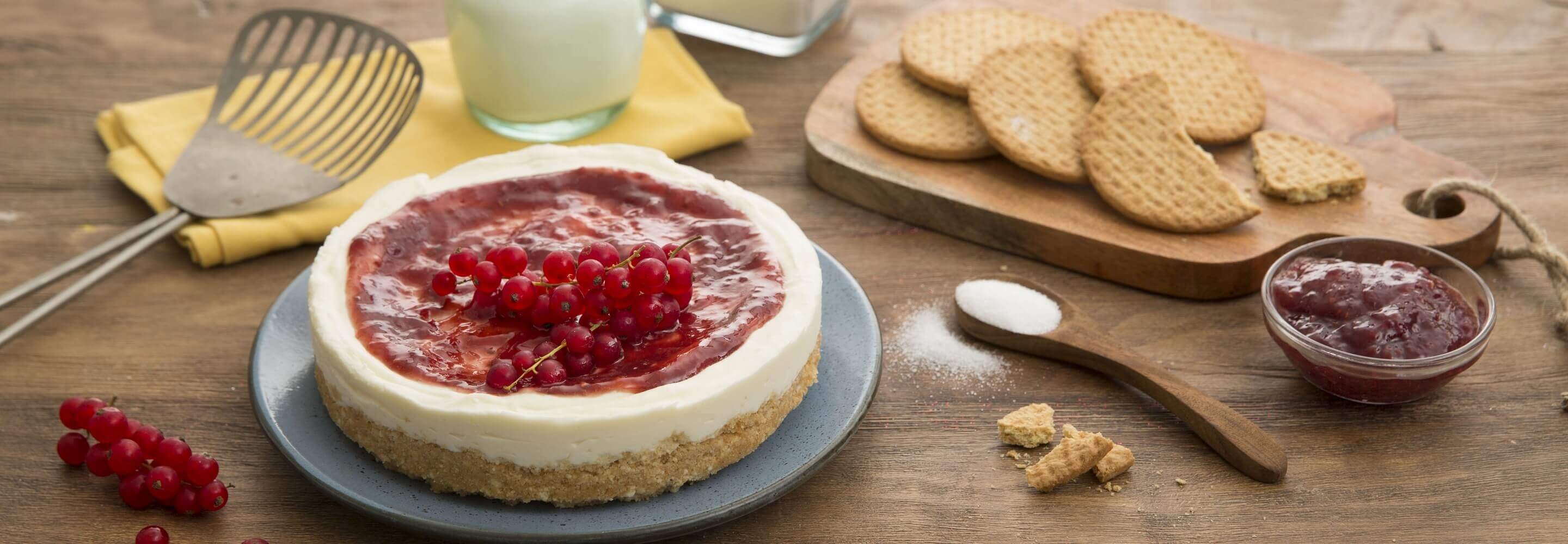 Cheesecake mit Ricotta und Konfitüre