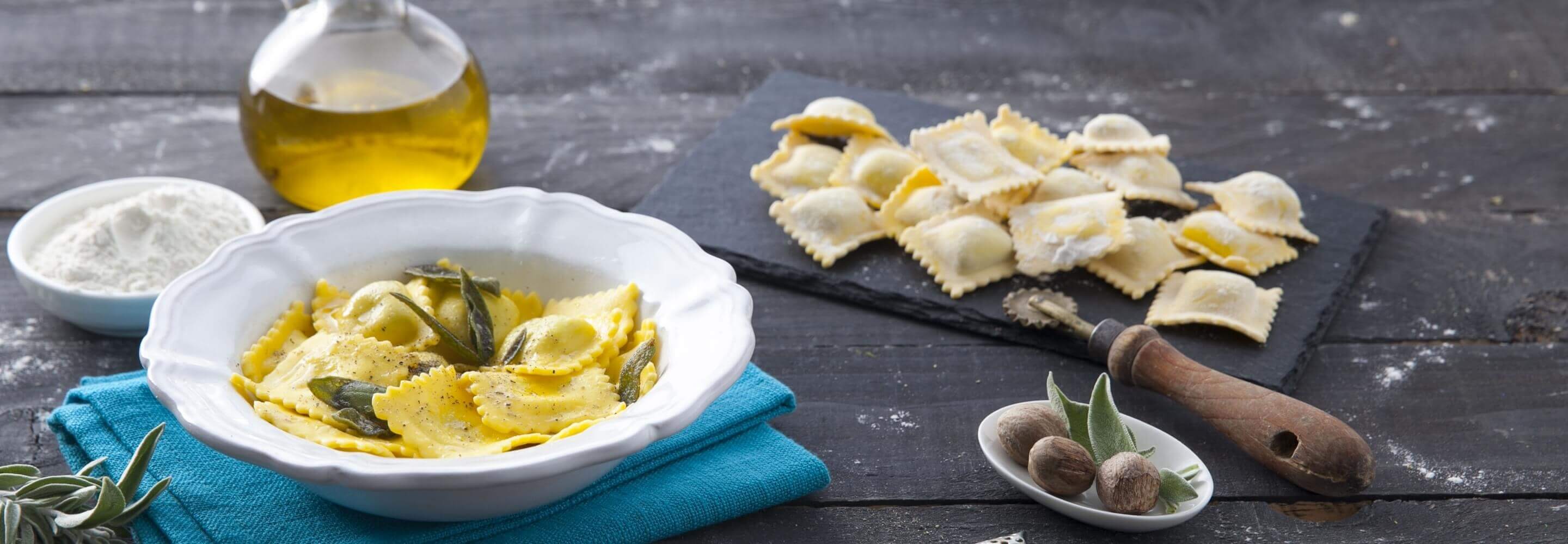 Raviolis à la ricotta et aux épinards