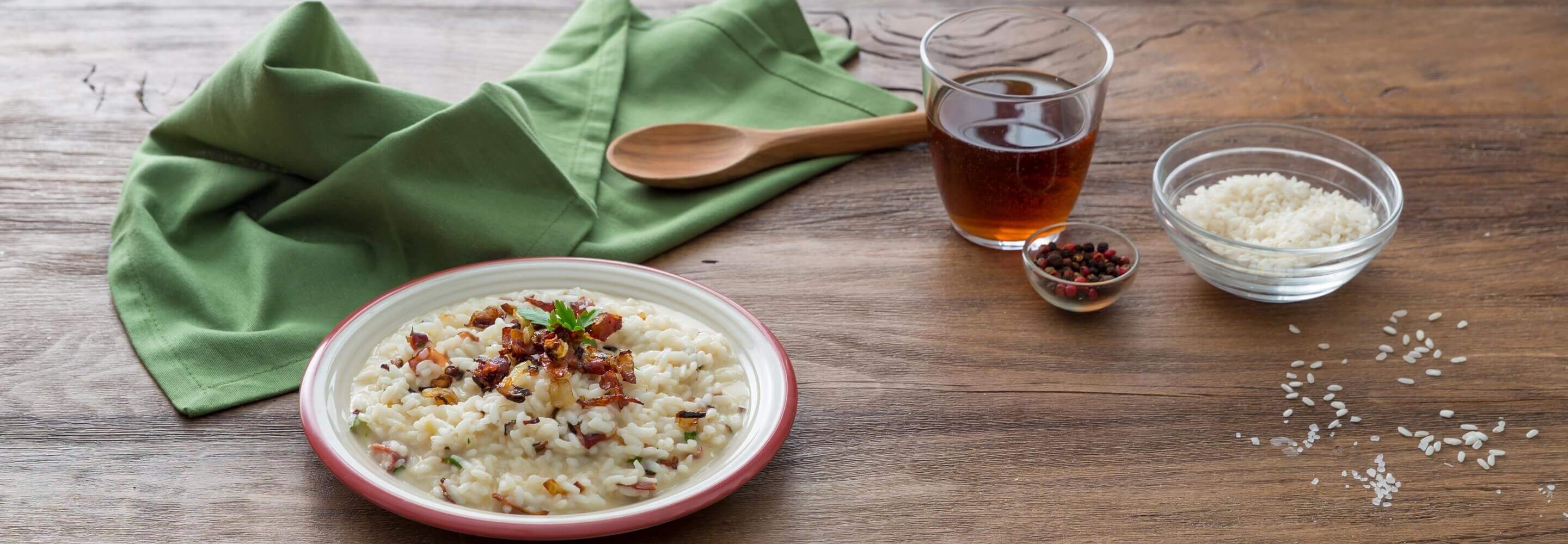 Risotto mit Bier und Ricotta