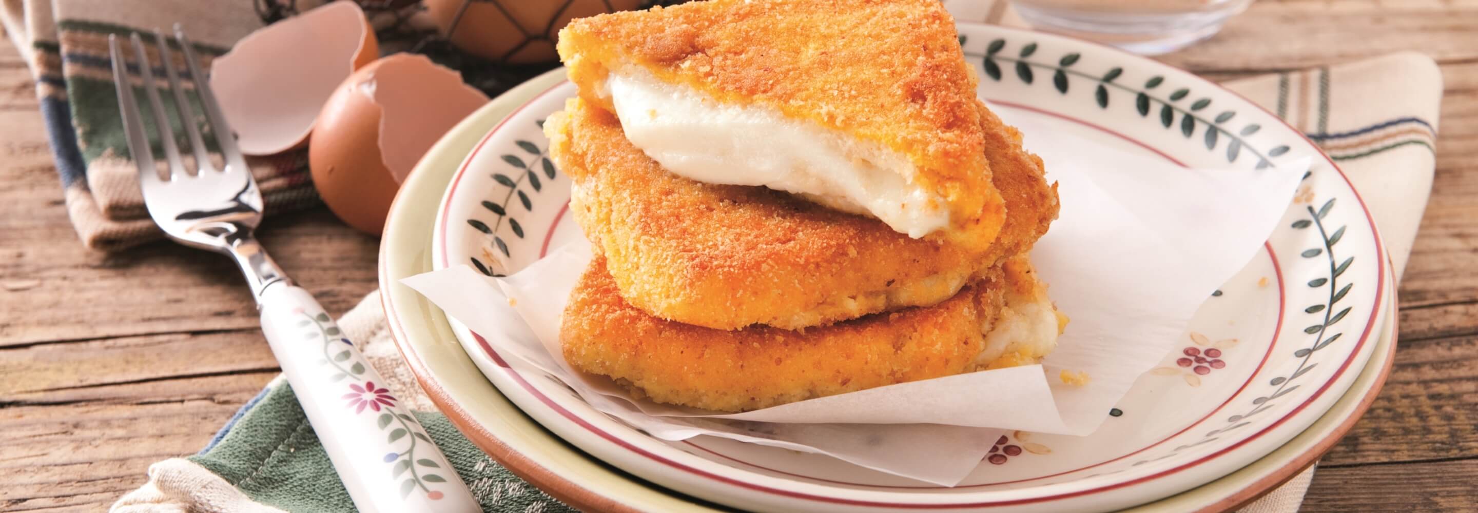 Mozzarella frite à l’œuf (Mozzarella in carrozza)