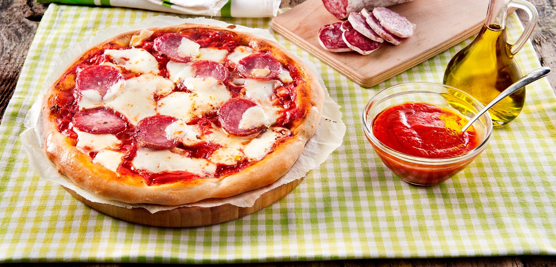 Pizza col salame