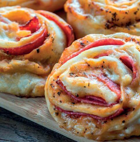 Rouleaux de pizza à la campagnarde