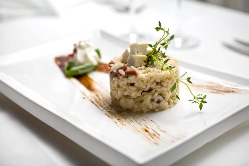 Risotto mit Birnen und Gorgonzola