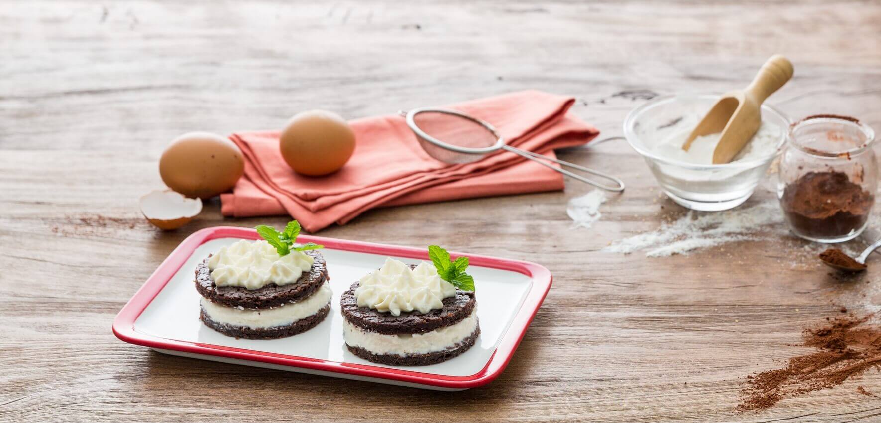 Torta al cioccolato ripiena di mascarpone