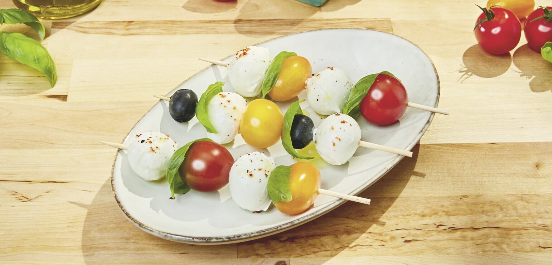 Mini-Mozzarella-Aperohäppchen