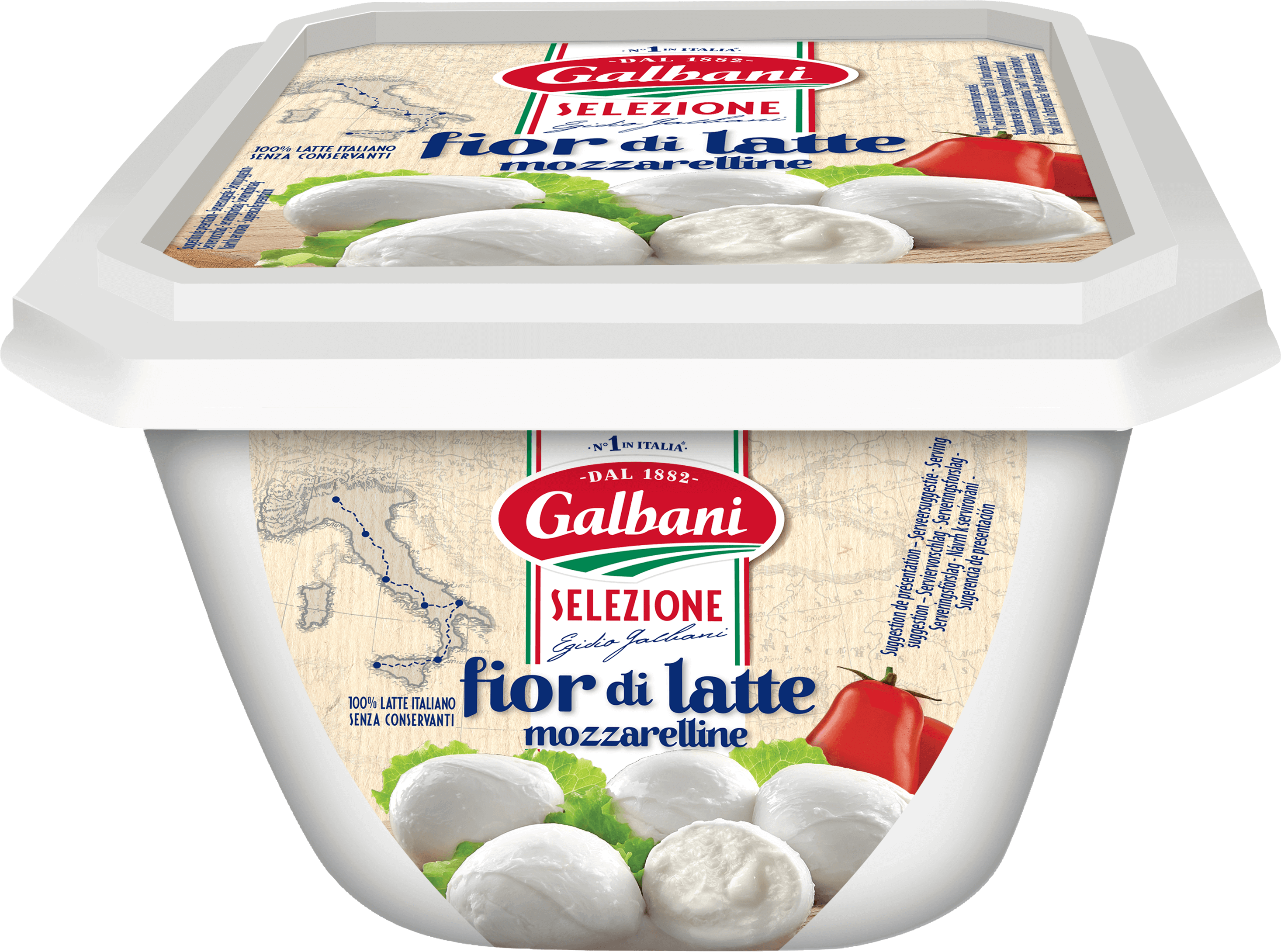 Galbani Selezione Fior di Latte Mozzarelline, 25g x 8